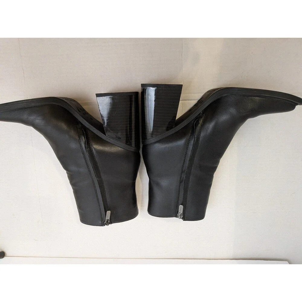 Circus NY Sam Edelman Layla Boots Size 8.5 Square Toe Block Heel Ankle Boots - Picture 11 of 12